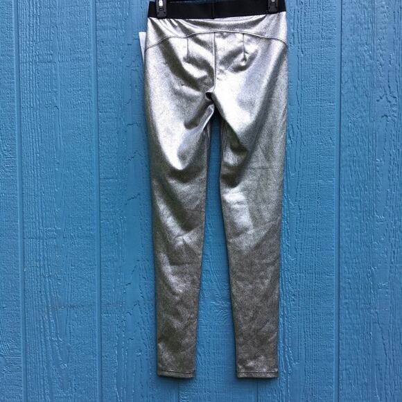 NWT Nordstrom Metallic Shine Skinny Leggings XS - Picture 2 of 6